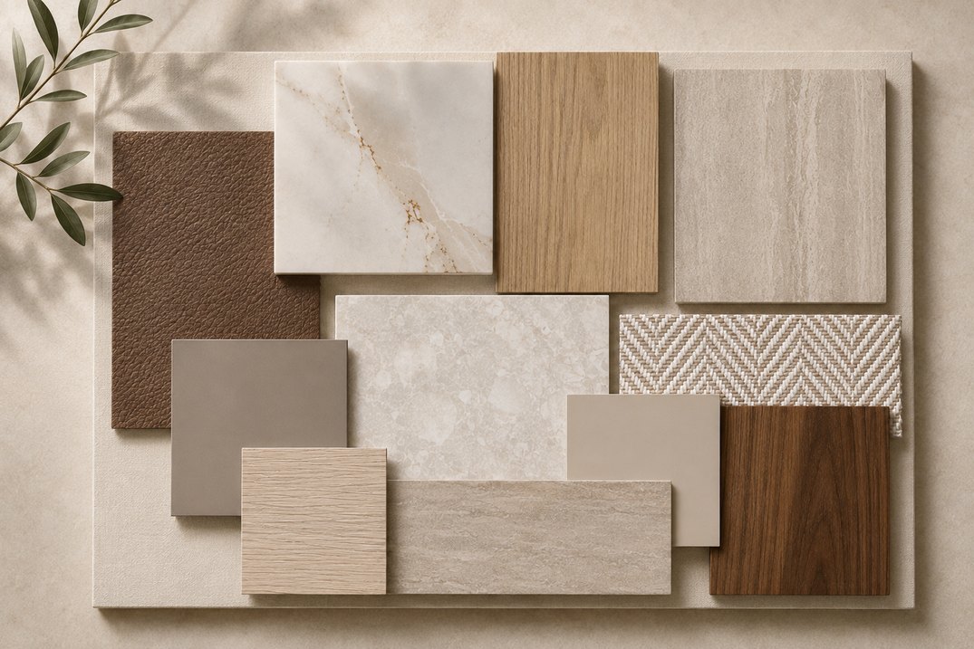 RINOVA premium finish collection - wood, stone, marble and solid colours
